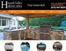 Tablet Screenshot of harpethvalleyhardscapes.com